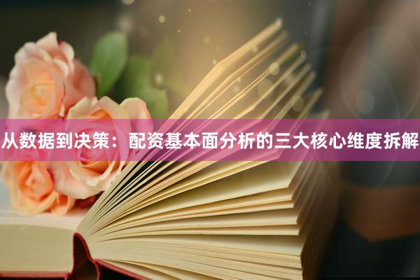 从数据到决策：配资基本面分析的三大核心维度拆解